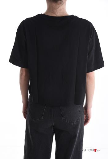 T-shirt in Cotone maniche corte girocollo - ph 2