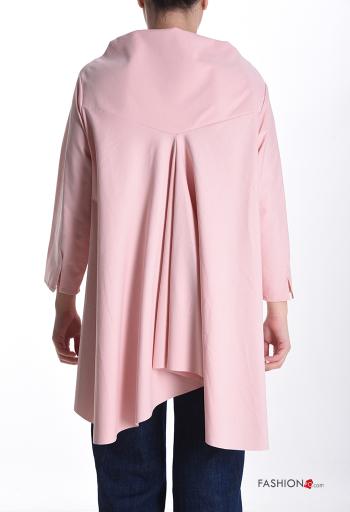 oversized asymmetrical Cotton Tunic 3/4 sleeve - ph 2