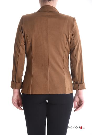 Suede long sleeve Blazer with buttons without lining - ph 2
