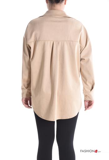 Suede Shirt with buttons - ph 2