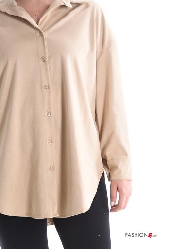 Suede Shirt with buttons - ph 4