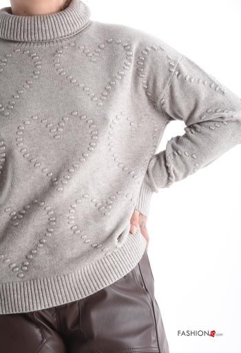 heart motif Rollneck - ph 4