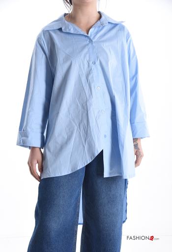 Camicia in Cotone maniche lunghe asimmetrico - ph 1