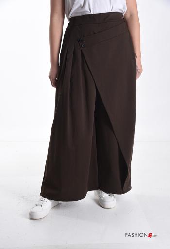 Pantalone in Cotone wide leg