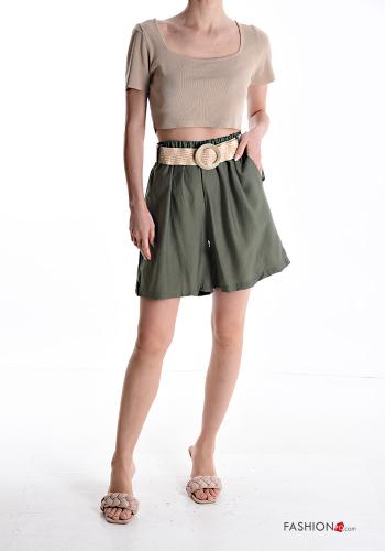 Bermuda with belt with elastic with pockets - ph 5