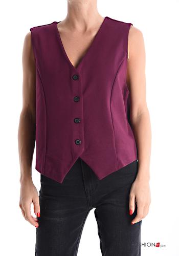 Gilet with buttons with v-neck - ph 1