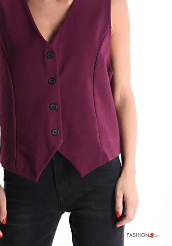 Gilet with buttons with v-neck - ph 4