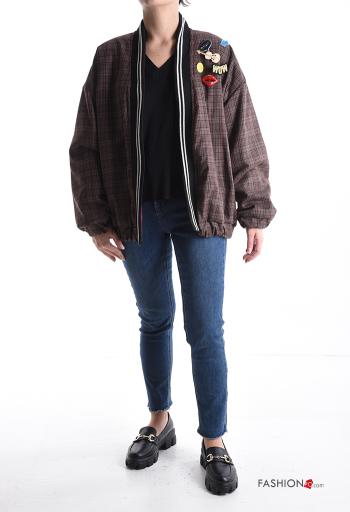 Tartan Wind Jacket with lining with elastic - ph 5