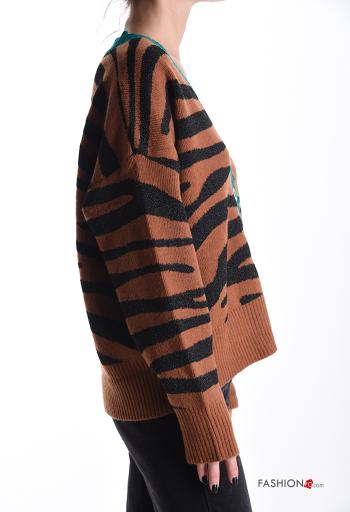 long sleeve Cardigan with buttons with v-neck - ph 3