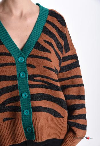 long sleeve Cardigan with buttons with v-neck - ph 4