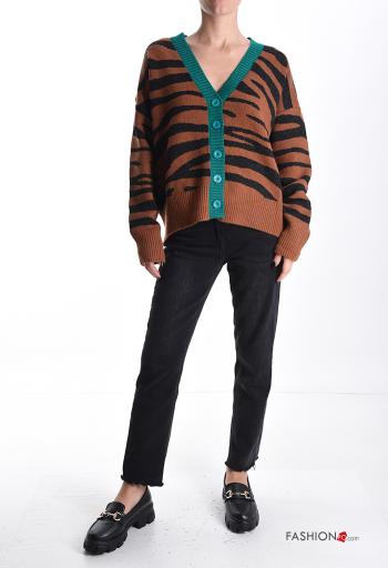 long sleeve Cardigan with buttons with v-neck - ph 5