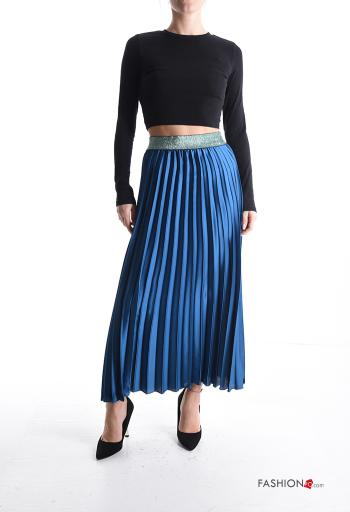 pleated lurex satin Skirt with elastic - ph 5