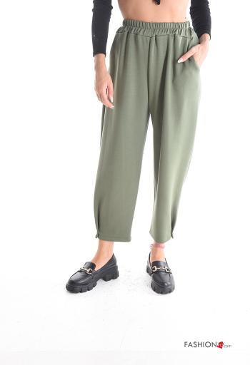Joggers with pockets with elastic
