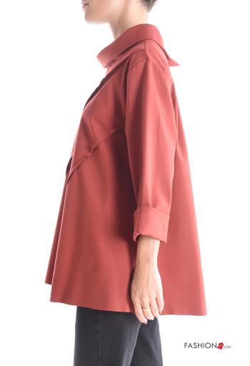 long sleeve with collar Blouse boat neckline - ph 3