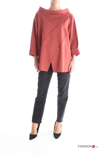 long sleeve with collar Blouse boat neckline - ph 5