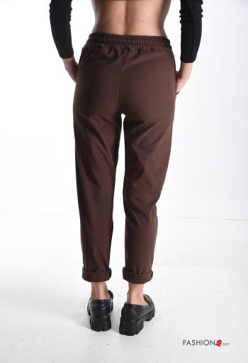 napped Joggers with pockets with drawstring - ph 2