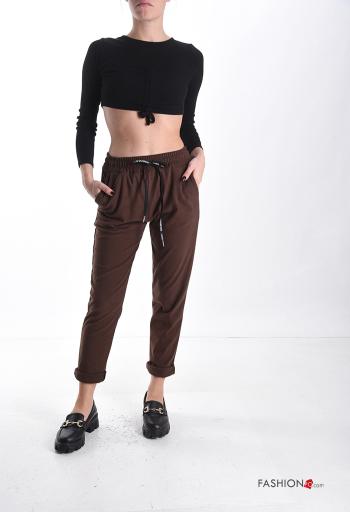 napped Joggers with pockets with drawstring - ph 5