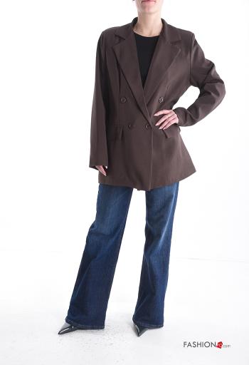 Blazer doble botonadura manga larga con botones con forro - ph 5