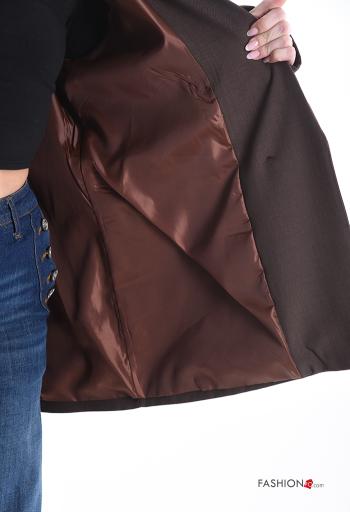 Blazer doble botonadura manga larga con botones con forro - ph 6