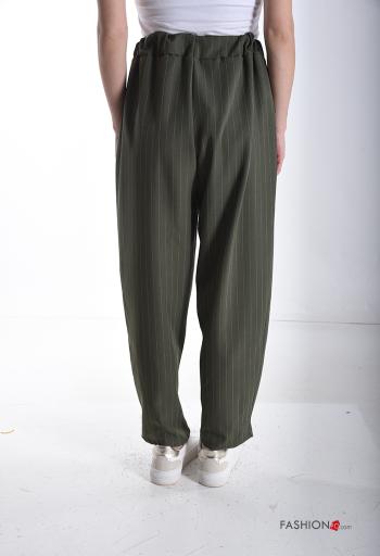 Pantalone Fantasia righe con tasche con elastico - ph 2