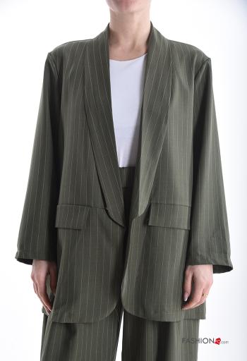 Blazer maniche lunghe Fantasia righe - ph 1