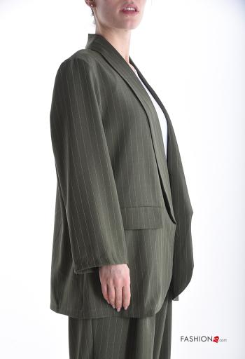Blazer maniche lunghe Fantasia righe - ph 3