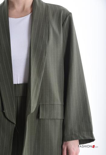 Blazer maniche lunghe Fantasia righe - ph 4