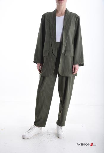 Blazer maniche lunghe Fantasia righe - ph 5