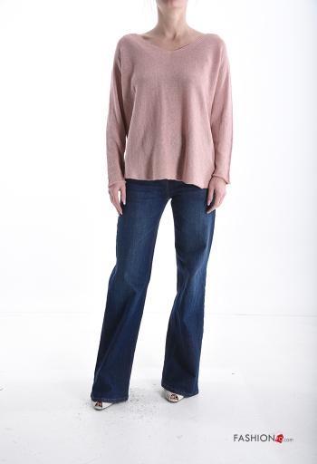 Jersey de Algodón manga larga con cuello en v - ph 5