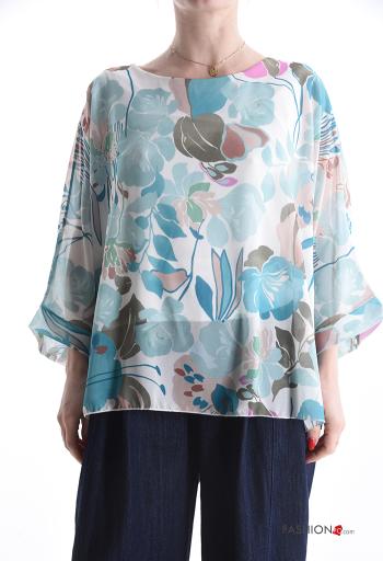 Blouse à Imprimé Floral