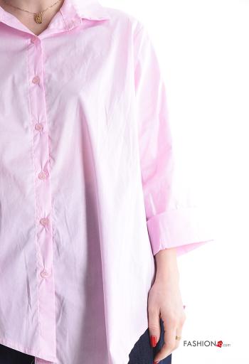 Camisa em Algodão manga comprida assimétrico - ph 4