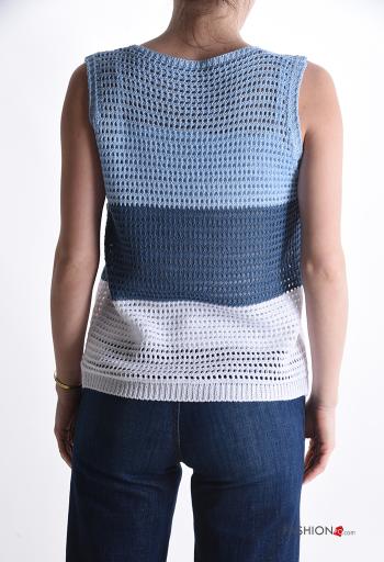 Cardigã sem mangas com botões gola V - ph 2