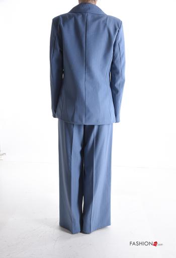 Traje de mujer wide leg con cinturón con bolsillos - ph 2