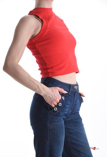 Gerippte Tank-Top aus Baumwolle - ph 3