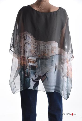 Blusa manga curta Padrão Estampado - ph 2