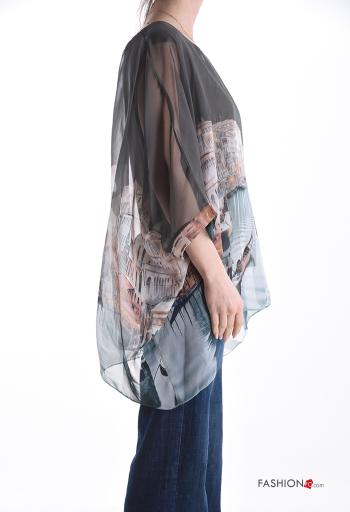 Blusa manga curta Padrão Estampado - ph 3