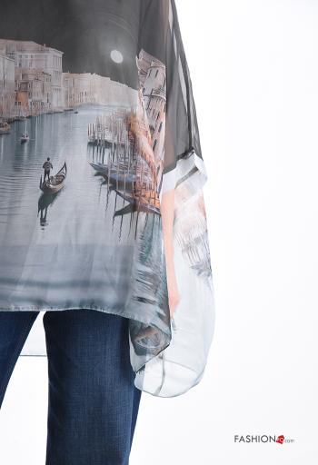 Blusa manga curta Padrão Estampado - ph 4