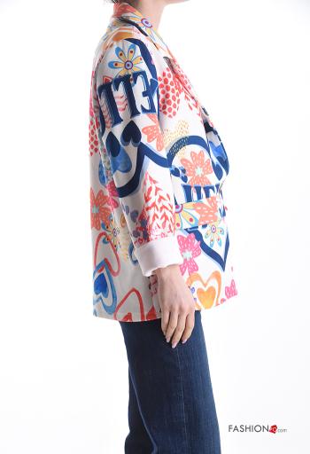 Blazer manga comprida Padrão abstrato - ph 3