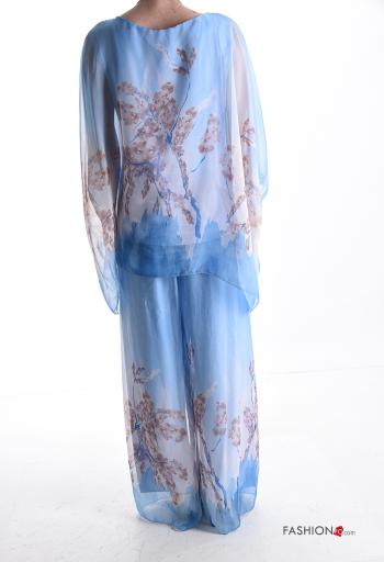 Conjunto wide leg Estampado Floral manga tres cuartos - ph 2