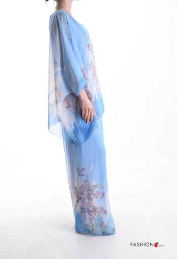 Conjunto wide leg Estampado Floral manga tres cuartos - ph 3