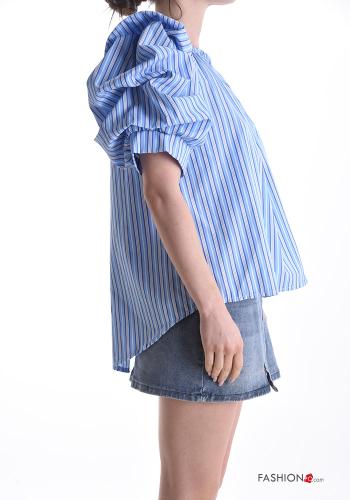 Blusa em Algodão manga curta às riscas - ph 3