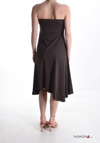 Vestido sem Mangas em Algodão assimétrico com elástico - ph 2