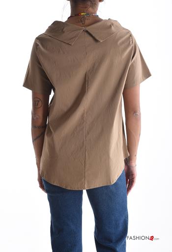kurze ärmel mit kragen Bluse - ph 2