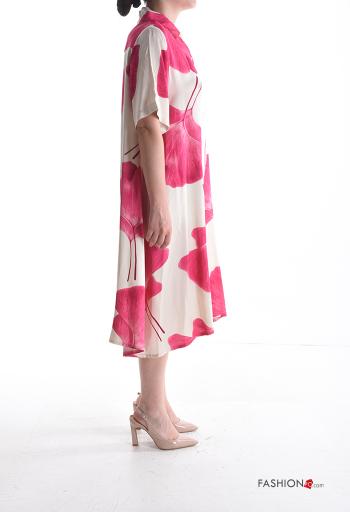 Vestido manga corta con cuello con botones - ph 3