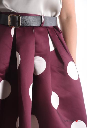 Gonna raso a ruota Fantasia pois con cintura - ph 4