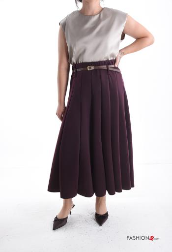 pleated Skirt with belt with elastic - ph 5