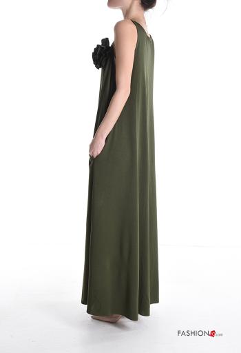 Jumpsuit wide leg senza maniche girocollo con tasche con zip - ph 3