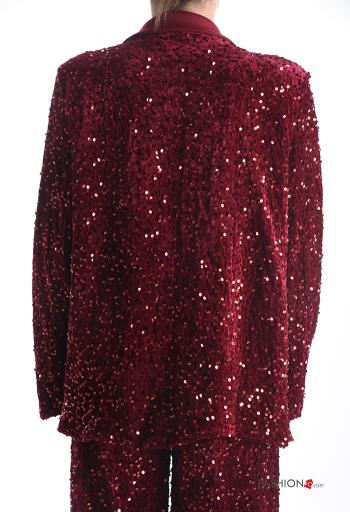 Giacca maniche lunghe con paillettes con fodera - ph 2