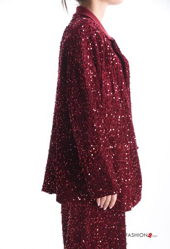 Giacca maniche lunghe con paillettes con fodera - ph 3