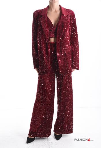 Giacca maniche lunghe con paillettes con fodera - ph 5